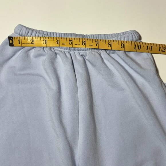 OFFLINE By Aerie OTT Fleece Super Wide Leg Pant in Eyelet Blue - Picture 8 of 9